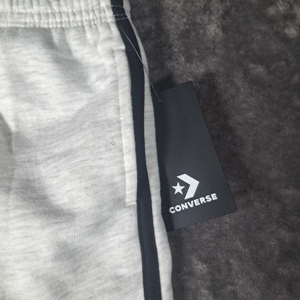 Converse Kids Grey Heather Athletic Sweat Shorts‎ Size 7 G739-X58 Sporty Casual